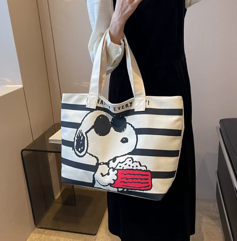 Snoopy Eco Canvas Tote Bag
