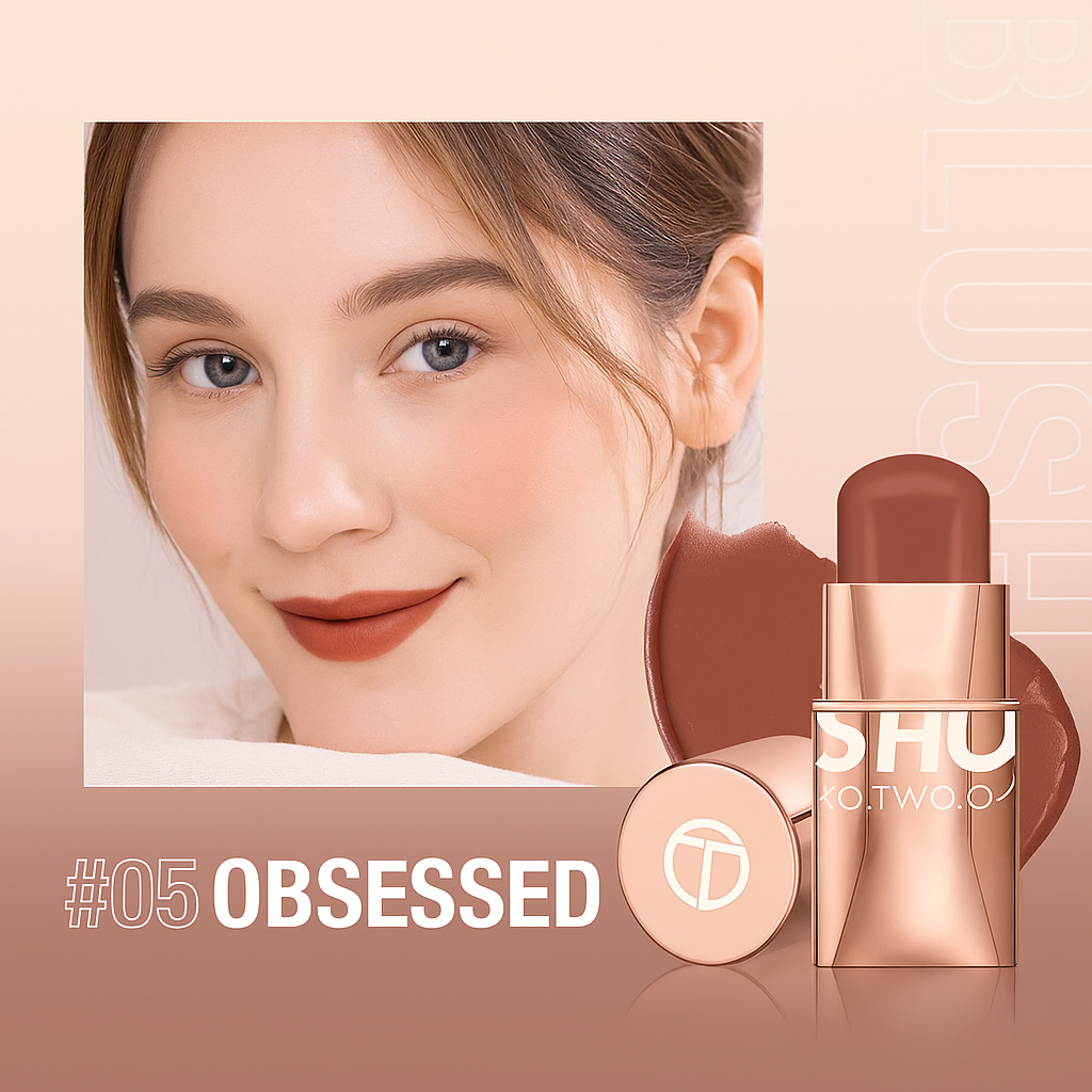 Vegan 3-in-1 Lipstick, Blush & Eyeshadow Stick