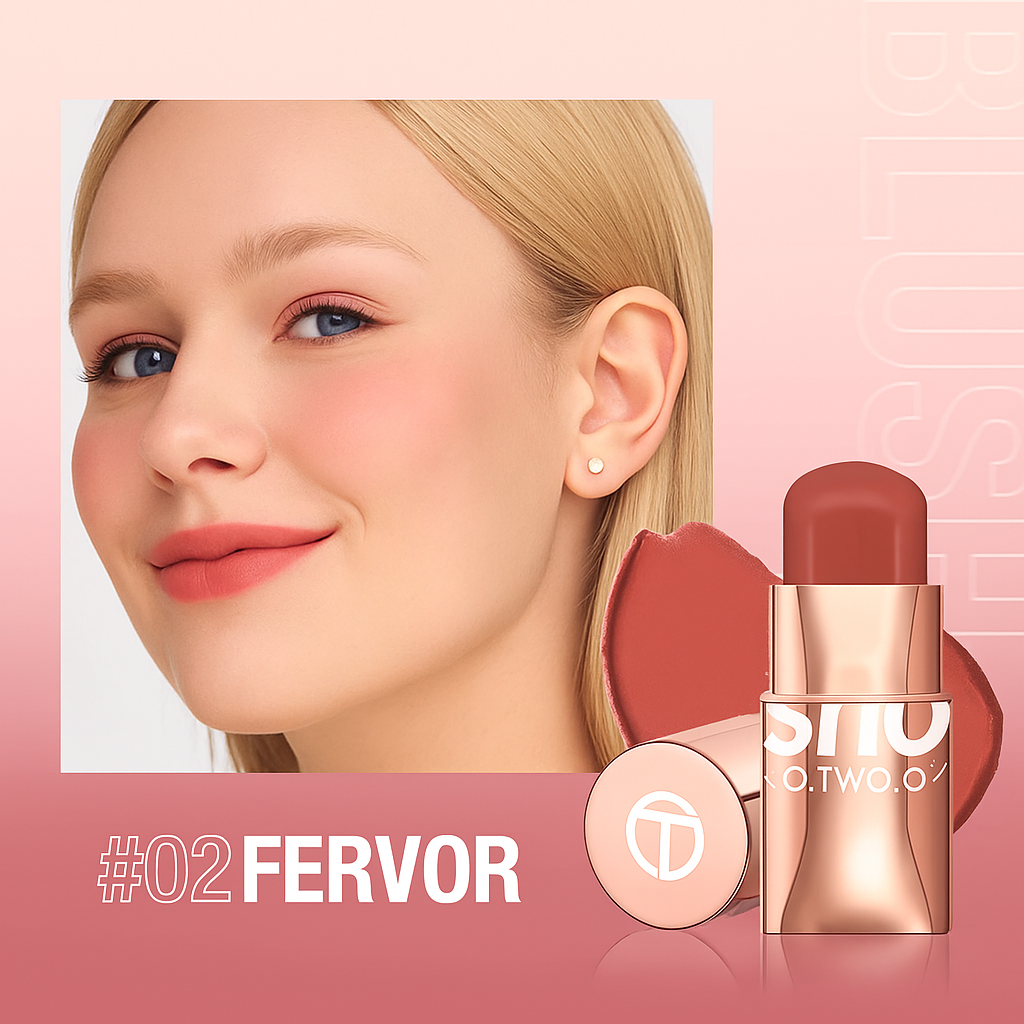 Vegan 3-in-1 Lipstick, Blush & Eyeshadow Stick
