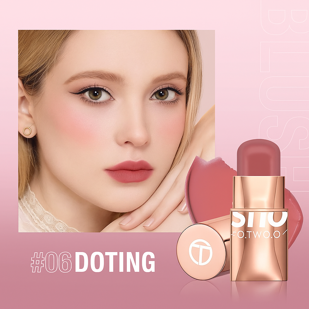 Vegan 3-in-1 Lipstick, Blush & Eyeshadow Stick