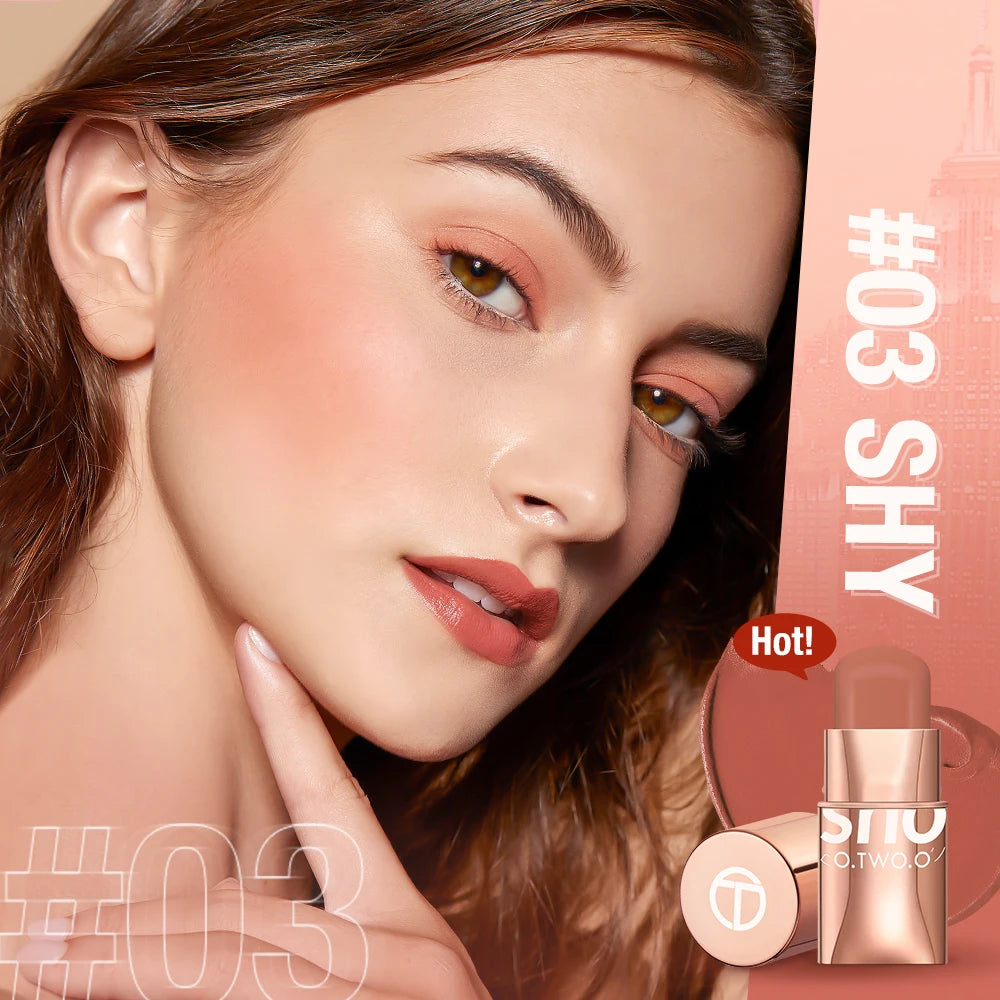 Vegan 3-in-1 Lipstick, Blush & Eyeshadow Stick